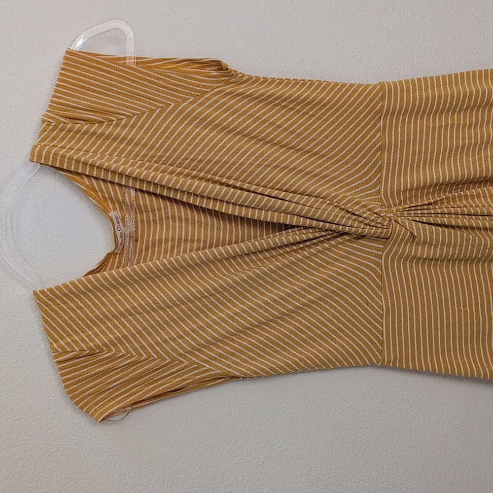 Striped Yellow Sleeveless Dress